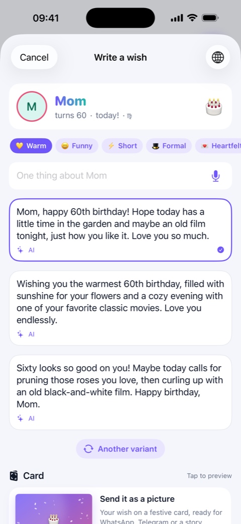 You'll have something to say.